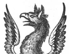 griffin's head and wings